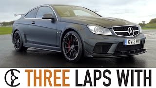 MercedesBenz C63 AMG Black Series Coupé Three Laps With  Carfection [upl. by Qidas391]