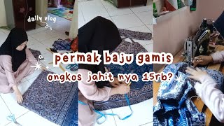 PERMAK GAMIS YG RUMIT CUMA 15RB sewing jahitonline belajarjahit alatjahit tutorialjahit [upl. by Xam]