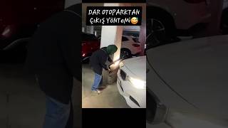 🤫😬 DaR OToPaRKTaN ÇıKıŞ 😅 otopark sorunu küçük bina altı komedi komik eğlence araba oto [upl. by Lundeen]