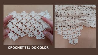 TUTORIAL DE PUNTO CROCHET FINO PARA PRENDAS DE VERANOAPRENDE HACERLO [upl. by Berry540]