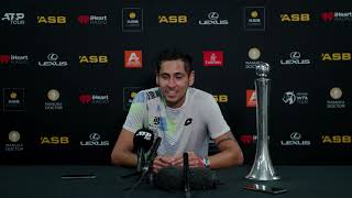 ASB Classic 2024 Alejandro Tabilo postwin press conference [upl. by Halyak]