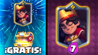 ¡PRINCIPITO GRATIS  Nuevo Campeón Clash Royale Little Prince Free [upl. by Bedell]