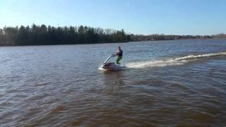 April 12 2015 Stand up jet ski JS440 Wixom Lake MI [upl. by Kylynn]