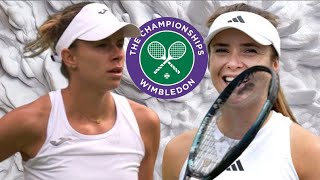 Magda Linette vs Elina Svitolina  Wimbledon 2024 [upl. by Adnala]