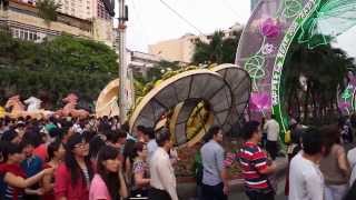 2014 Saigon Vietnam Crazy Traffic Lunar New Year TET Downtown [upl. by Zetnom]