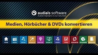 Audials in 240 Sekunden Medien Hörbücher und DVDs konvertieren [upl. by Duncan]