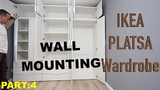 IKEA PLATSA Wardrobe wall mountingPLATSA doors adjustment PART4 [upl. by Gnni]