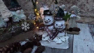 DIY Schneemann LICHTER BOGEN l aus EIERKARTONS Basteln  UPCYCLING [upl. by Acim637]