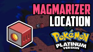 Where to Find Magmarizer  Pokemon Platinum All Methods [upl. by Velma325]