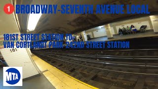 MTA Subway POV Walk  181st Street Station To Van Cortlandt Park242nd Street Station [upl. by Osrick]