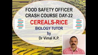 CEREALSRICE FOOD SAFETY OFFICER CRASH COURSE DAY22 [upl. by Kile]