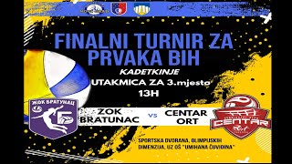 ŽOK Bratunac vs Centar ORT Sarajevo finalni turnir za prvaka BIH utakmica za 3 mjesto [upl. by Enovahs]