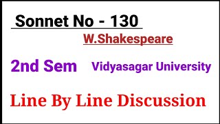 Sonnet  130 by WShakespeare My mistress eyes are nothing like the sun VU2nd sem English major [upl. by Wanda]