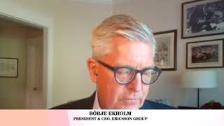 Borje Ekholm Ericsson Group delivering a Keynote Address at ET Global Townhall Virtual Summit2020 [upl. by Gazzo342]