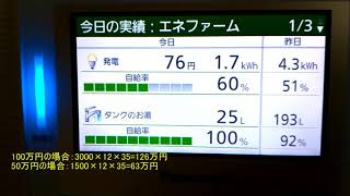 エネファームは損するか得するか、使用してみた感想 [upl. by Annoek]