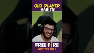 Top 3 Old Players Habits 🤯😱 141000 shorts freefire trending [upl. by Nylekoorb]