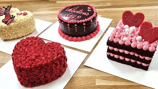 Simple Valentines Day Cake❤️Valentines Day Cake RECIPE [upl. by Mansfield132]