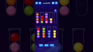 Ball Sort Level 279 Walkthrough Solution AndroidiOS [upl. by Ailasor]