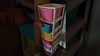 amazon multi purpose drawer plastic modular chest storage boxunboxing [upl. by Brentt]