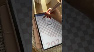 How to download a digital planner🗓️🩷✍🏻 ipad notes  accessories  Journal ipad asmr planner [upl. by Enneire169]