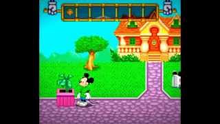 Lets Play Disney Mickey Mouse in Playtown Adventure A day of discovery game for kids SNES Complete [upl. by Hsakiv]