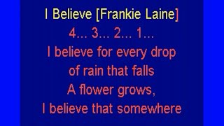 I Believe Frankie Laine lyrics [upl. by Attenev]