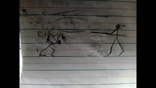 paper stick man fight I draw pls subscribe suuuub plsss [upl. by Johnnie]