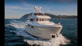 Cantiere Delle Marche Explorer Motor Yacht Darwin Class 86 MY Percheron 57 knots wind [upl. by Ahsikan]