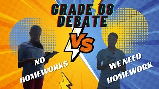 Homework ඕනදඑපාදGrade 08 Debate  Language learning [upl. by Notlil]