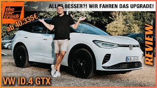 VW ID4 GTX im Test 2024 Alles besser Wir fahren das Upgrade mit 340 PS Fahrbericht  Review [upl. by Ellenod]