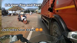 Miky ର 14 Gear top Speed Test❤ Just Miss Live😡 Crash 😡 [upl. by Cleve224]