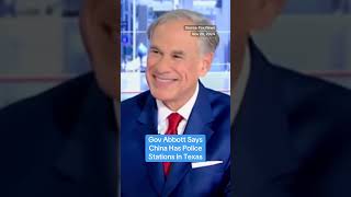 Governor Abbott says China has set up secret police stations within Texas politics texas china [upl. by Ennaeiluj]