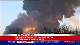 Buncefield Oil Depot Disaster  Sky News  11122005  1106am [upl. by Groot]