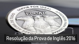 Correção Prova Inglês EPCAr 2016  Teacher Rafael [upl. by Harvie418]