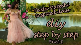 DIY Teuta Matoshi inspired dress tutorial  PART 1 [upl. by Itsim]