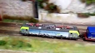 La mia VECTRON BLS Alpinisti ROCO sound con TEC LKW WALTER scala H0 [upl. by Everard209]