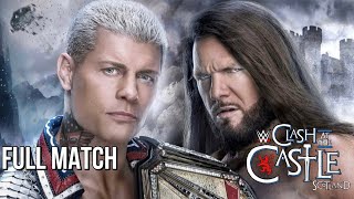 Cody Rhodes vs AJ Styles  Clash at the Castle FULL MATCH [upl. by Maxa231]