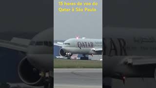 15 horas de voo do Qatar à São Paulo [upl. by Kristoffer]