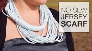 How to Make a No Sew Jersey Scarf [upl. by Kidd]