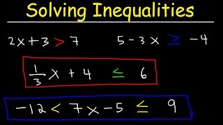 How To Solve Linear Inequalities Basic Introduction Algebra [upl. by Abrahams967]