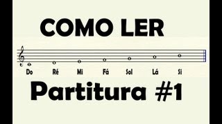 Como ler Partitura 1 Tutorial  Aula de PianoTeclado [upl. by Ynots53]