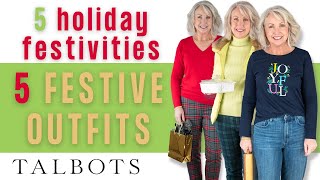 5 Casual Holiday Outfits from Talbots  Holiday Outfits for Women Over 40 [upl. by Musihc641]