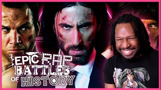 Epic Rap Battles of History quotJohn Wick vs John Rambo vs John McClanequot REACTION [upl. by Darce]