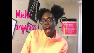 Review Mielle Organics babassu oil mint Deep Conditioner [upl. by Draned]