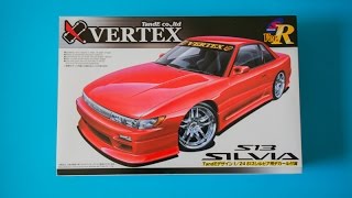 Aoshima 124 Nissan Silvia S13 Vertex Without SR20DET Engine Unboxing And Review Part 2 of 2 [upl. by Eanerb920]