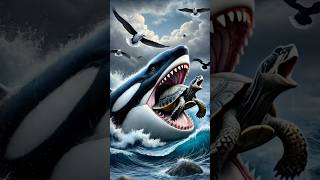 Battle of the Titans Killer 🐋 Orca Whale vs Megalodon vs Oceans Greatest Creatures animals orca [upl. by Thurmann]