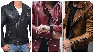 Most Popular Formal Leather Outfit for Gents  Best leather Jacket for men  Fashion tips 2024 [upl. by Nekciv]