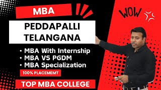 BEST MBA COLLEGE IN PEDDAPALLI  TOP MBA COLLEGE INPEDDAPALLITELANGANA  ADMISSION  FEE [upl. by Tugman333]