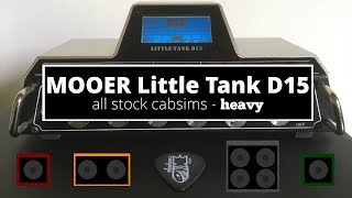 MOOER  Little Tank D15 Demo  heavy  all stock cabsims [upl. by Inimod]