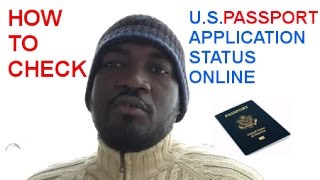 HOW TO CHECK AMERICAN PASSPORT APPLICATION STATUS ONLINE [upl. by Gelhar]